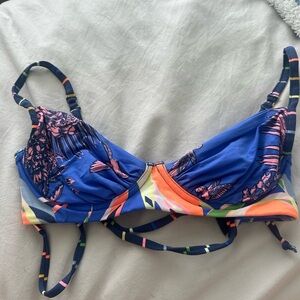 Maaji Blue and Pink Bikini Top